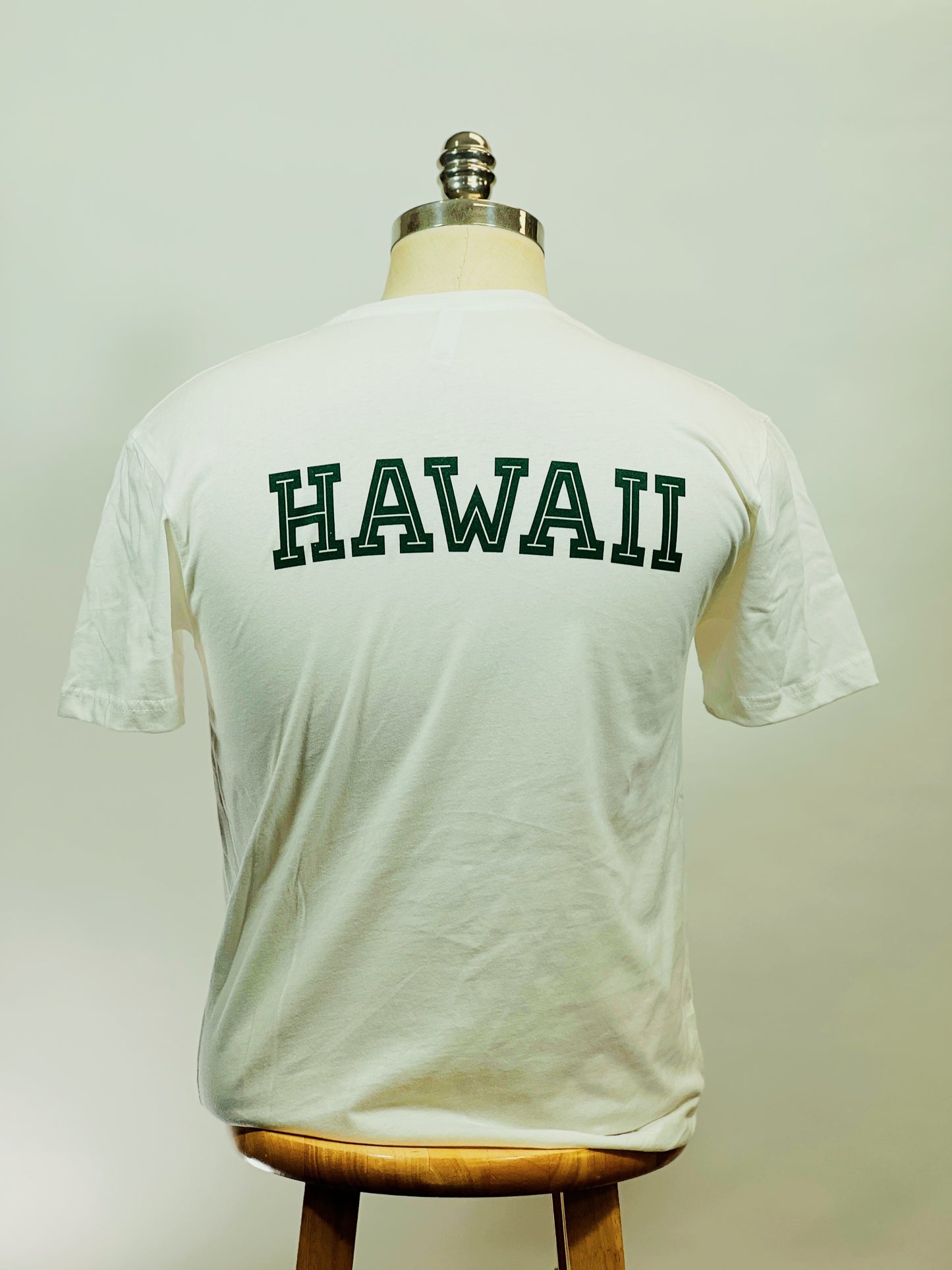 White w/ Forest Green Every Day Better Box Logo HAWAII Tee