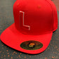 RED LAHAINALUNA "L" SNAPBACK - team FUNDRAISER