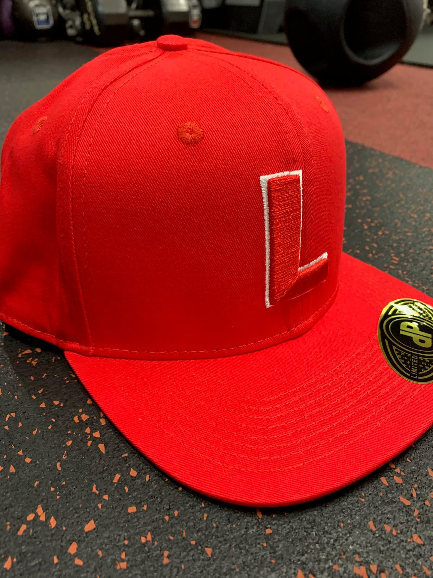 RED LAHAINALUNA "L" SNAPBACK - team FUNDRAISER