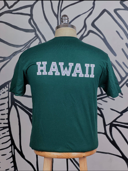 GREEN BOX LOGO TEE w/ HAWAII on back (FUNDRAISER)